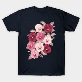 Field of pansies T-Shirt